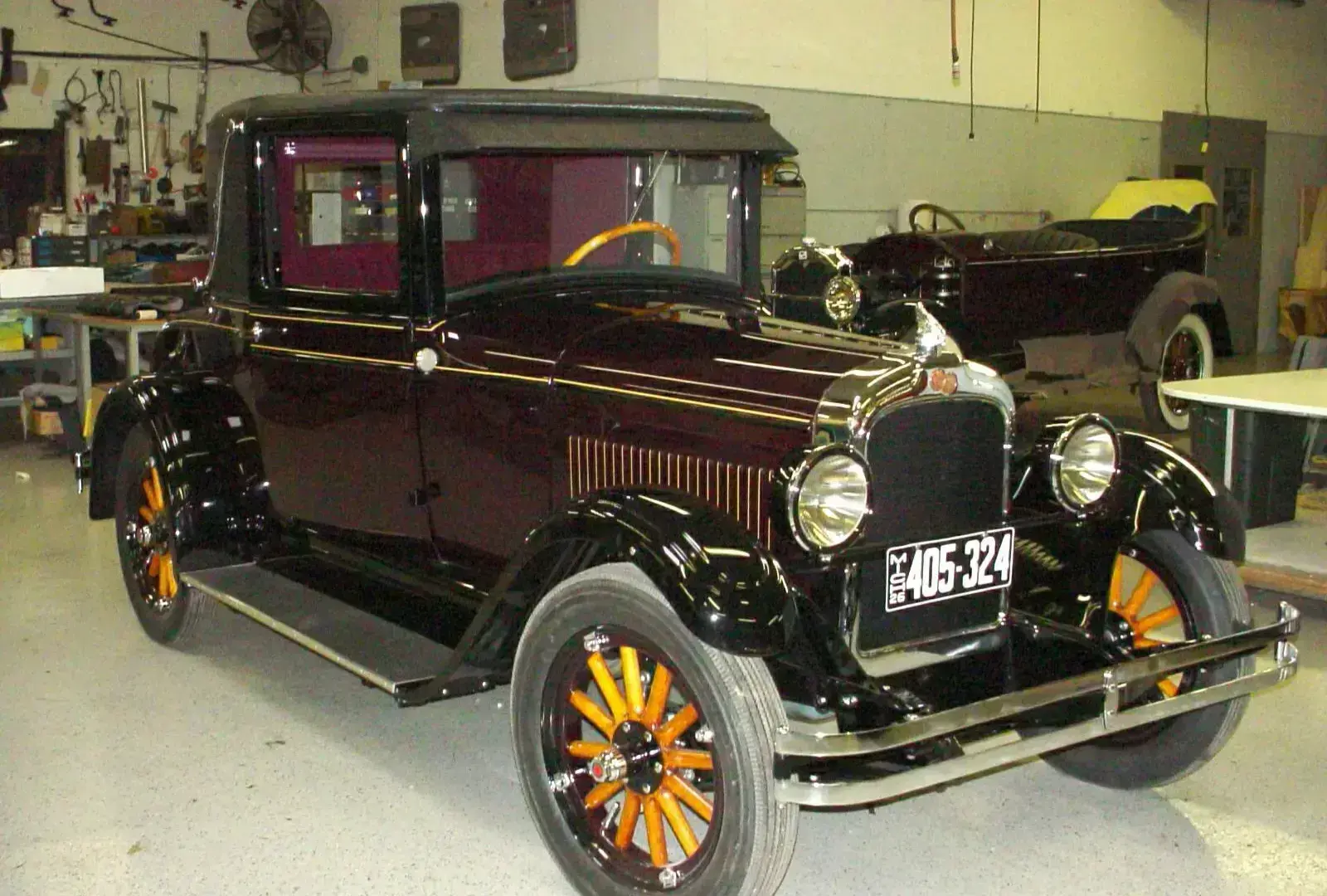 1926 Pontiac Cabrio with restored interior and convertible top.